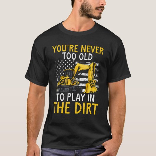 Heavy Equipment Operator Backhoe Operator Men 7 Tシャツ (正面)