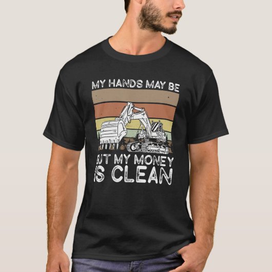 Heavy Equipment Operator Backhoe Operator Men Tシャツ (正面)