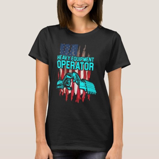 Heavy Equipment Operator Plans Driver Tシャツ (正面)