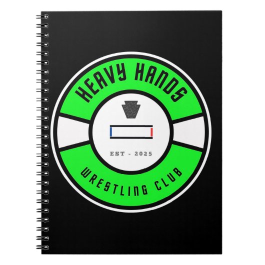Heavy Hands Wrestling Club Journal Book  ノートブック (正面)