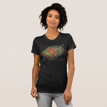 Heavy Ion Collisions女性用フィットTシャツ