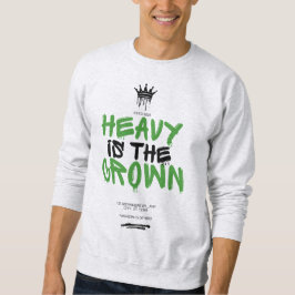 "Heavy Is the Crown" Black Men Graphic Sweatshirt スウェットシャツ
