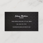 Heavy Machinery Operator名刺 名刺 (裏面)