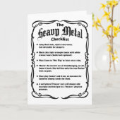 Heavy Metalチェックリスト カード (黄色い花)