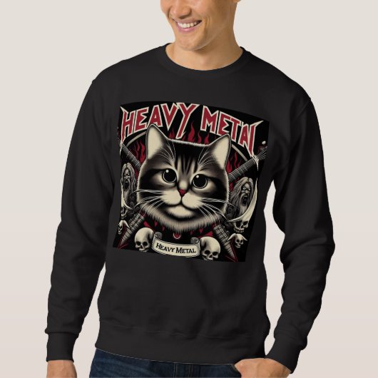 Heavy Metal Cat スウェットシャツ (正面)