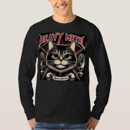 Heavy Metal Cat Tシャツ