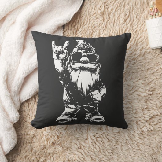 Heavy Metal Gartenzwerg – Rockstyle クッション (ブランケット)