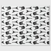 Heavy Metal Guitar Rock & Roll ラッピングペーパー (フラット)