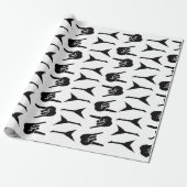 Heavy Metal Guitar Rock & Roll ラッピングペーパー (アンロールド)