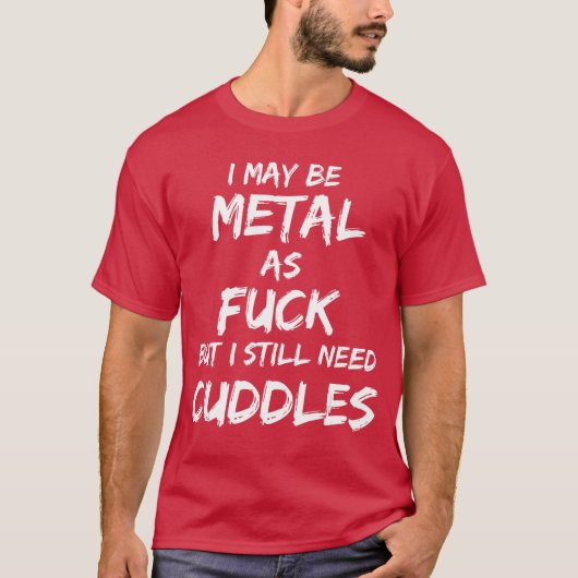 Heavy Metal Music Fan Funny Metalhead Cuddles Gift Tシャツ (正面)