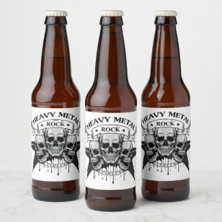 HEAVY METAL ROCK MOTIV ビールラベル