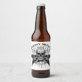 HEAVY METAL ROCK MOTIV ビールラベル (正面)