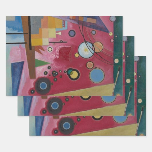 Heavy Red by Wassily Kandinsky ラッピングペーパーシート (セット)