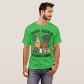 Heavy Squats Andequila Shot Personalrainerequila L Tシャツ (正面フル)