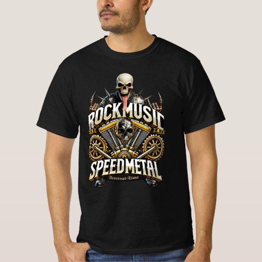 Heavy und Speedmetal Festival Time Tシャツ (正面)
