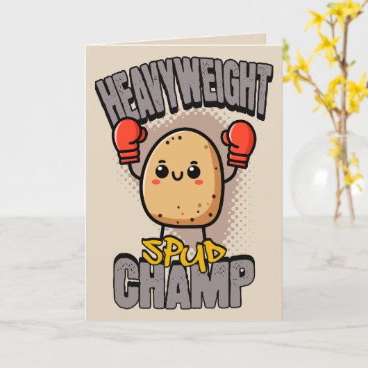 Heavyweight Spud Champ Boxing Potato  カード (黄色い花)