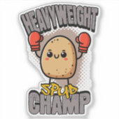 Heavyweight Spud Champ Boxing Potato  シール (正面)