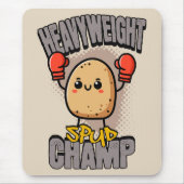 Heavyweight Spud Champ Boxing Potato  マウスパッド (正面)