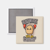 Heavyweight Spud Champ Boxing Potato  マグネット (正面/裏面)