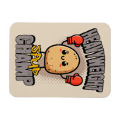 Heavyweight Spud Champ Boxing Potato  マグネット (横)