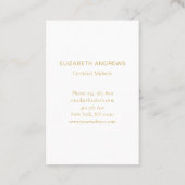 Hebamme, Storch schlicht-moderne Visitenkarte 名刺 (裏面)