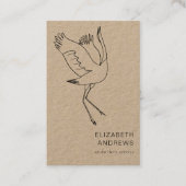 Hebamme, Storch schlicht-moderne Visitenkarte 名刺 (正面)