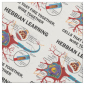 Hebbianの学細胞は一緒にワイヤーで燃える ファブリック (クローズアップ)