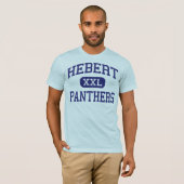 Hebert -ヒョウ-高等学校- Beaumontテキサス州 Tシャツ (正面フル)