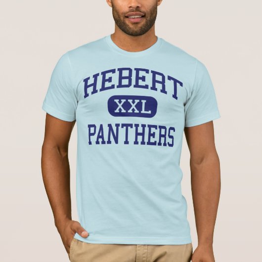 Hebert -ヒョウ-高等学校- Beaumontテキサス州 Tシャツ (正面)