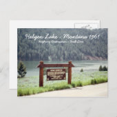 Hebgen Lake Montana 1961地震断層線はがき ポストカード (正面/裏面)