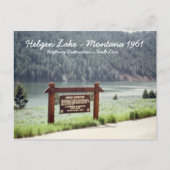 Hebgen Lake Montana 1961地震断層線はがき ポストカード (正面)