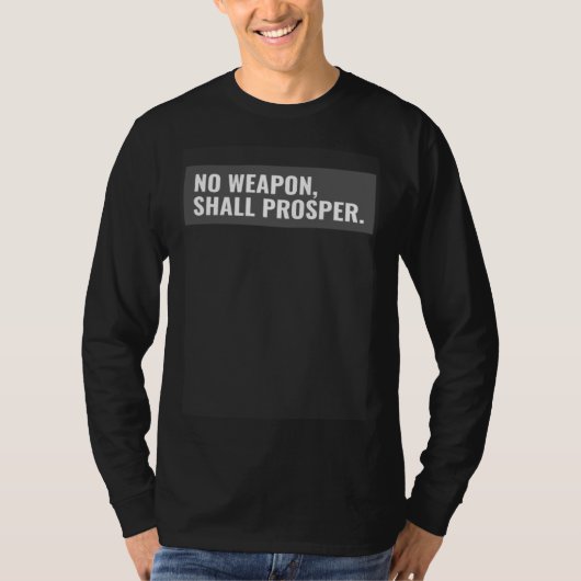Hebrew Israelite NO WEAPON FORMED AGAINST ME SHALL Tシャツ (正面)
