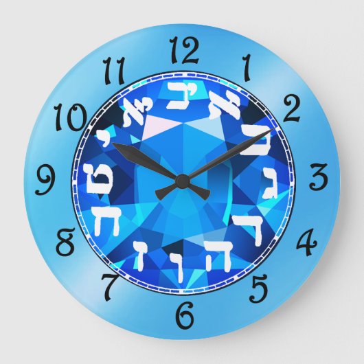 Hebrew Large Clock ラージ壁時計 (正面)