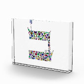 Hebrew Letter BET made with Gemstones フォトブロック (右)