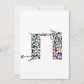Hebrew Letter BET made with Gemstones 招待状 (裏面)