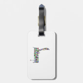 Hebrew Letter DALET made with Gemstones ラゲッジタグ (裏面縦)