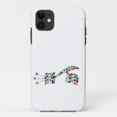 Hebrew Letter GIMMEL made with Gemstones Case-Mate iPhoneケース (裏面)