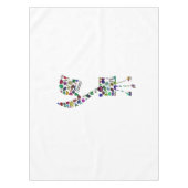 Hebrew Letter GIMMEL with Gemstones テーブルクロス (正面)