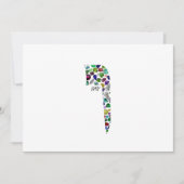 Hebrew Letter VAV made with Gemstones 招待状 (正面)