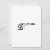 Hebrew Letter VAV made with Gemstones 招待状 (裏面)