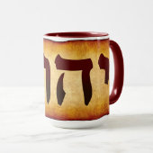 Hebrew Name of God YHWH Mug マグカップ (正面右)