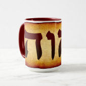 Hebrew Name of God YHWH Mug マグカップ (正面左)