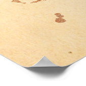 Hebrew Shema Israel – ユダヤ人の祈りの言葉（花） ポスター (角)