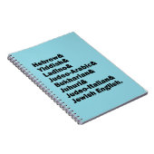 Hebrew& Yiddish& Ladino& Jewish English&  ノートブック (右側)