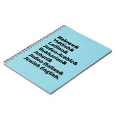 Hebrew& Yiddish& Ladino& Jewish English&  ノートブック (左側)