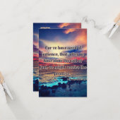 Hebrews 10:36 KJVバイブル聖句Pic Greeting Card カード (正面/裏面インサイチュ)