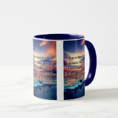 Hebrews 10:36 KJVバイブル聖句Pic Two-Tone マグカップ (正面右)