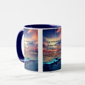 Hebrews 10:36 KJVバイブル聖句Pic Two-Tone マグカップ (正面左)