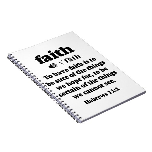 Hebrews 11-1信仰の定義 ノートブック (右側)