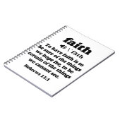 Hebrews 11-1信仰の定義 ノートブック (左側)